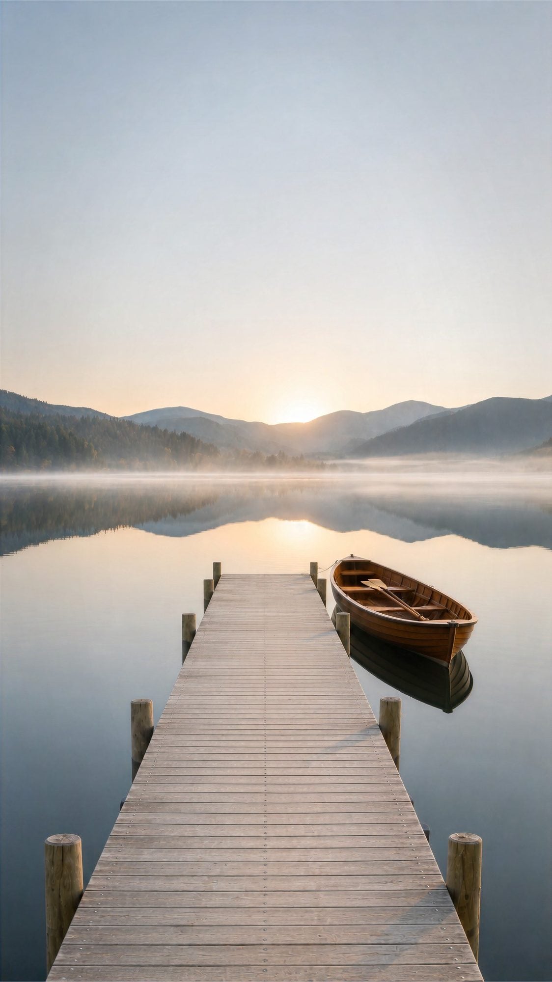 Misty Lake View
